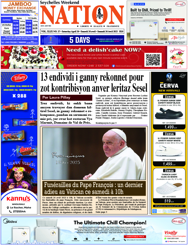 Saturday April 26, 2025