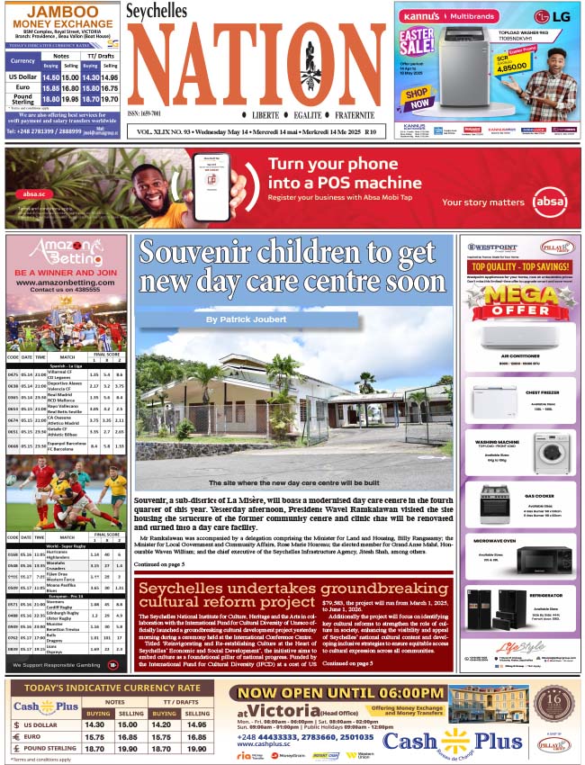 Wednesday 14 May, 2025