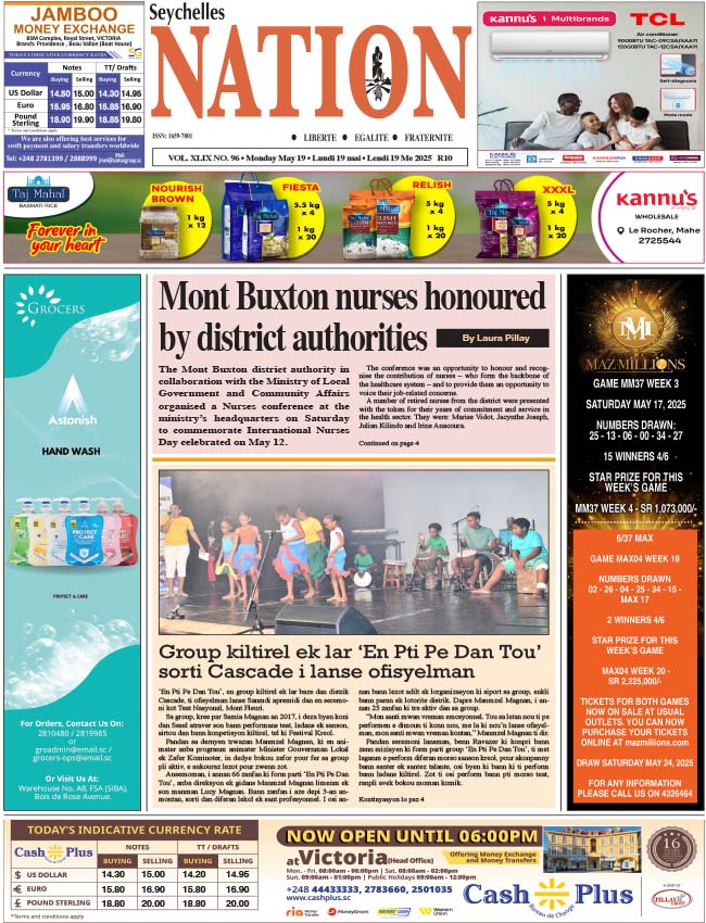 Monday 19 May, 2025