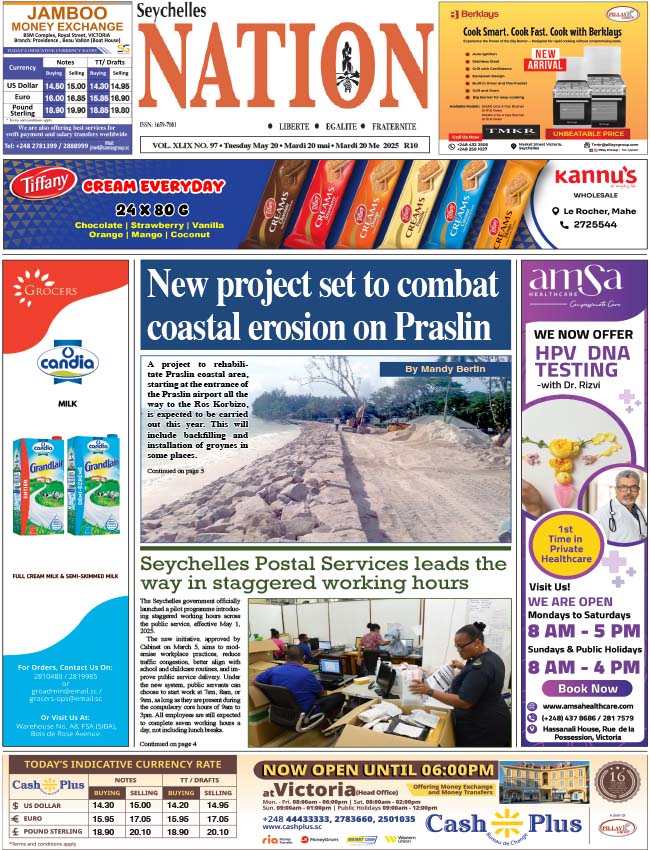 Tuesday 20 May, 2025