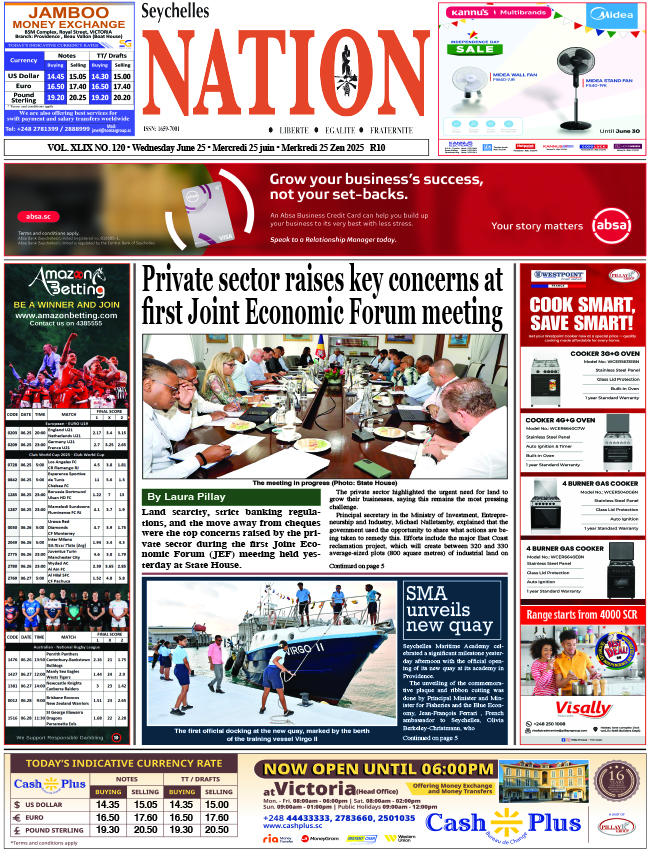 Wednesday 25 June, 2025