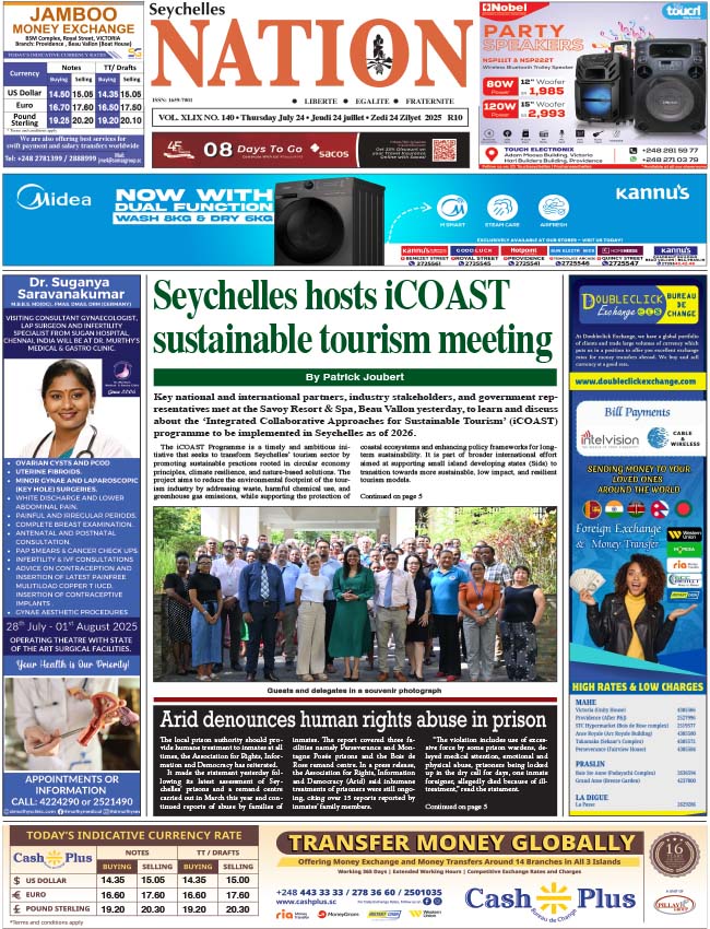 Thursday 24 July, 2025