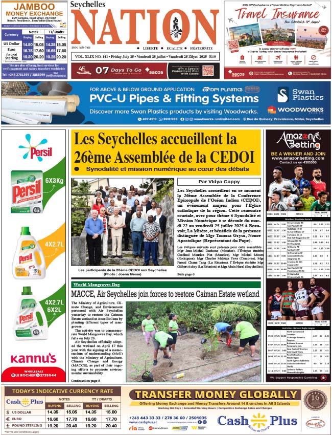 Friday 25 July, 2025