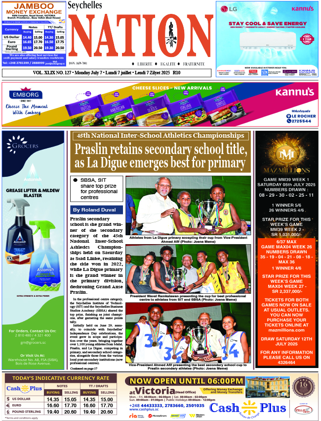 Monday 07 July, 2025