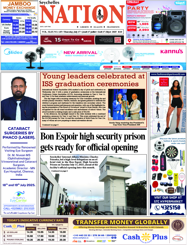 Thursday 17 July, 2025