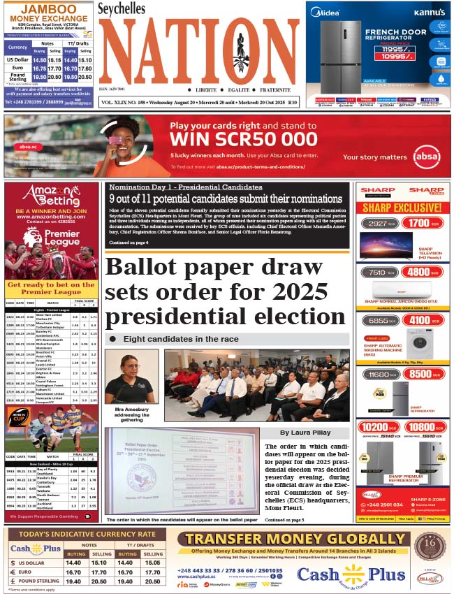 Wednesday 20 August, 2025
