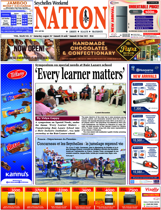 Saturday 30 August, 2025