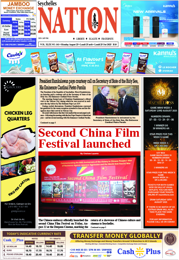 Monday 25 August, 2025