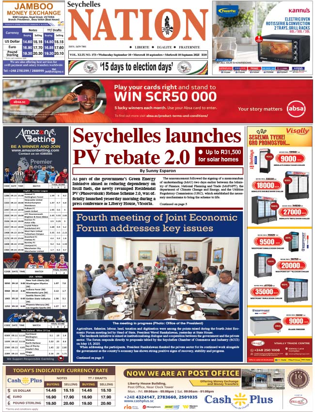 Wednesday 10 September, 2025