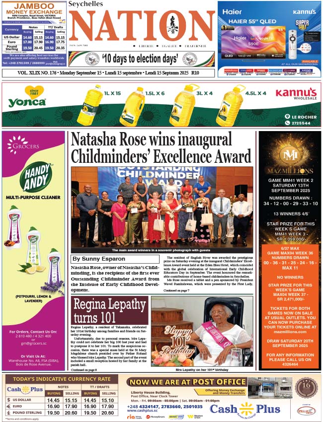 Monday 15 September, 2025