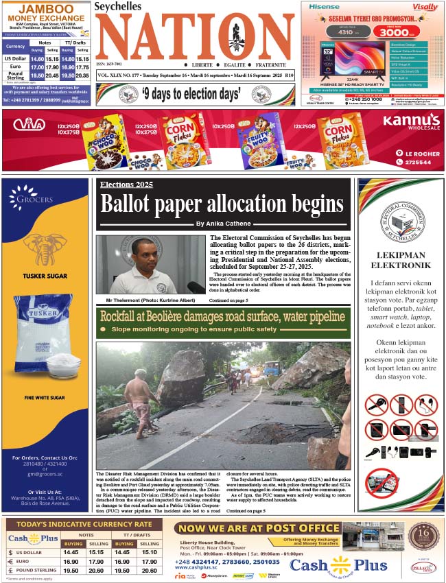 Tuesday 16 September, 2025