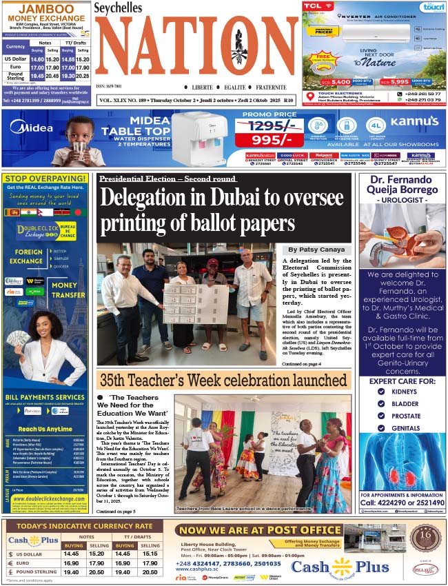 Thursday 02 October, 2025