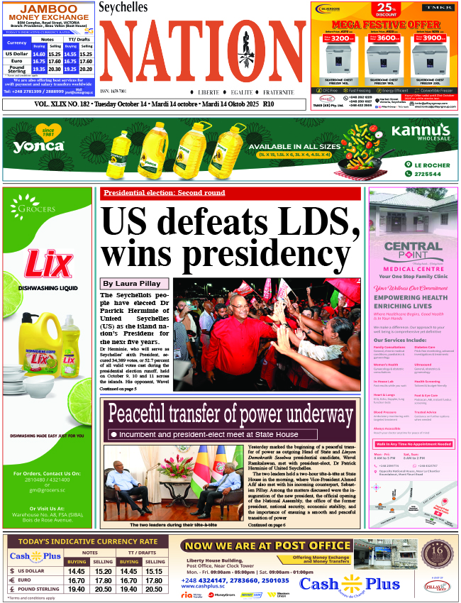 Tuesday 14 October, 2025