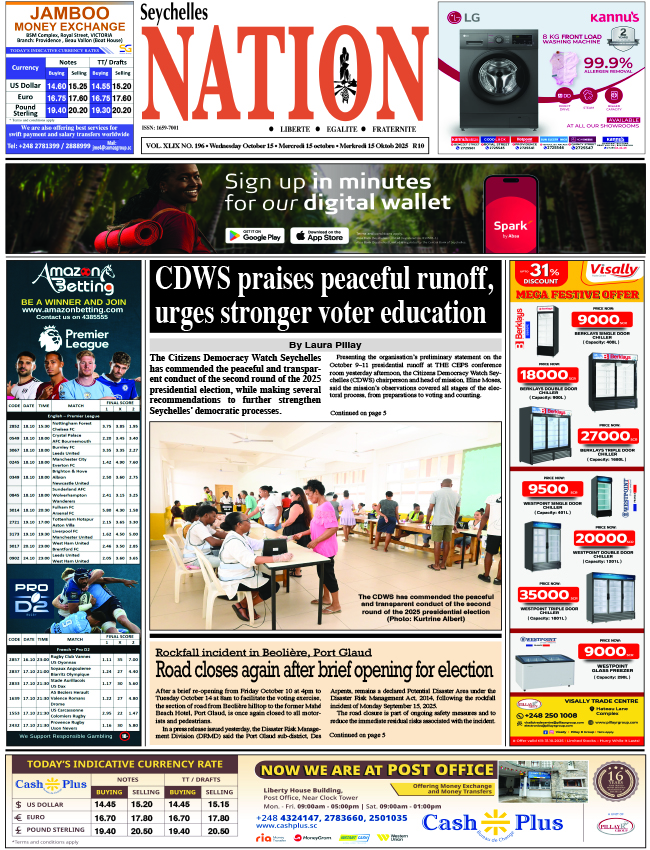 Wednesday 15 October, 2025