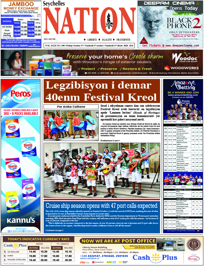 Friday 17 October, 2025