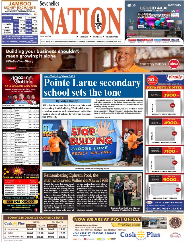 Wednesday 12 November, 2025