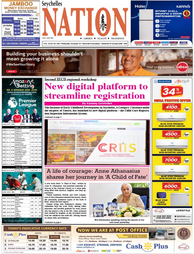 Wednesday 19 November, 2025