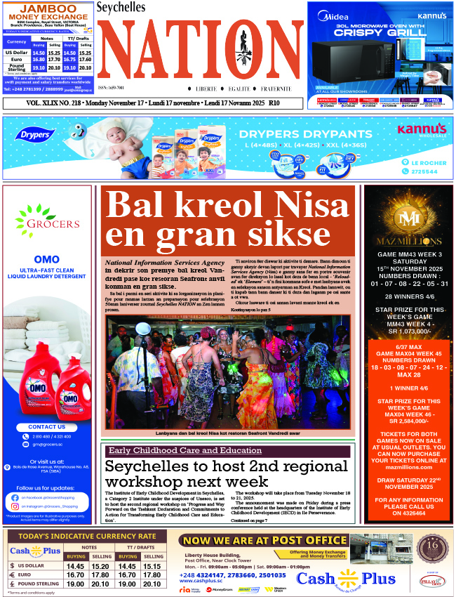 Monday 17 November, 2025