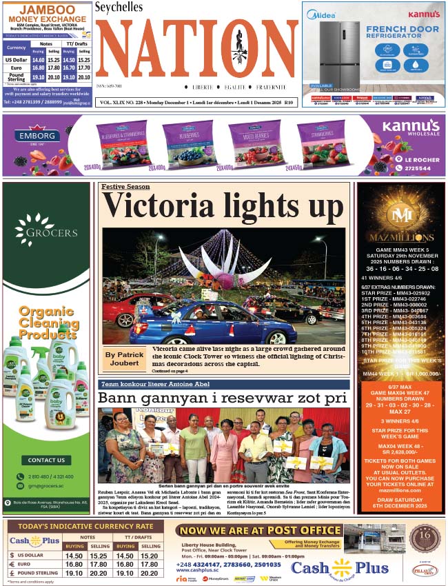 Monday 01 December, 2025