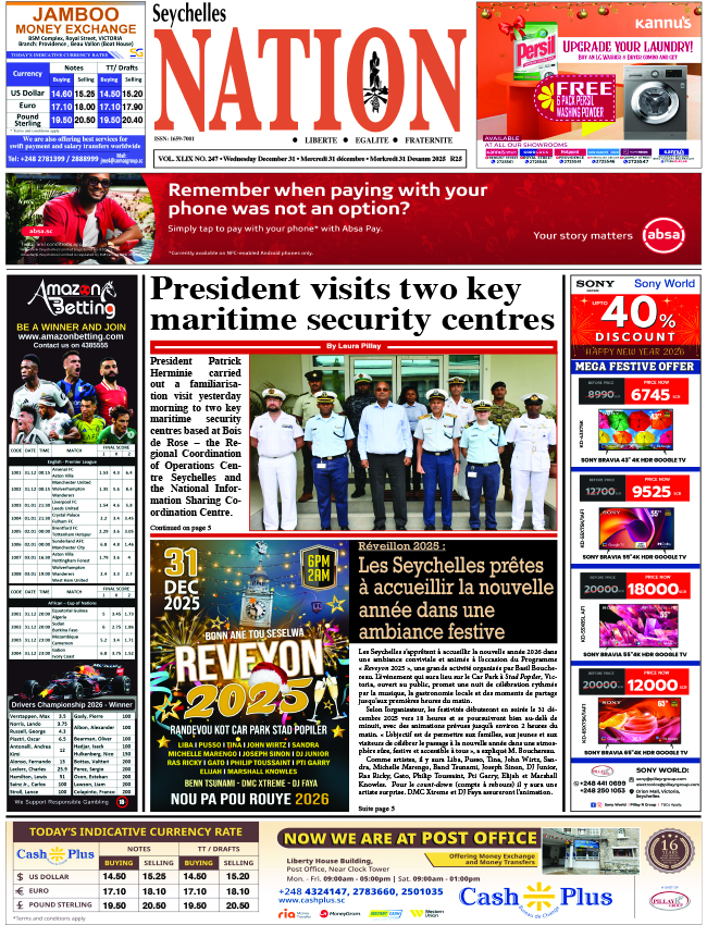 Wednesday 31 December, 2025
