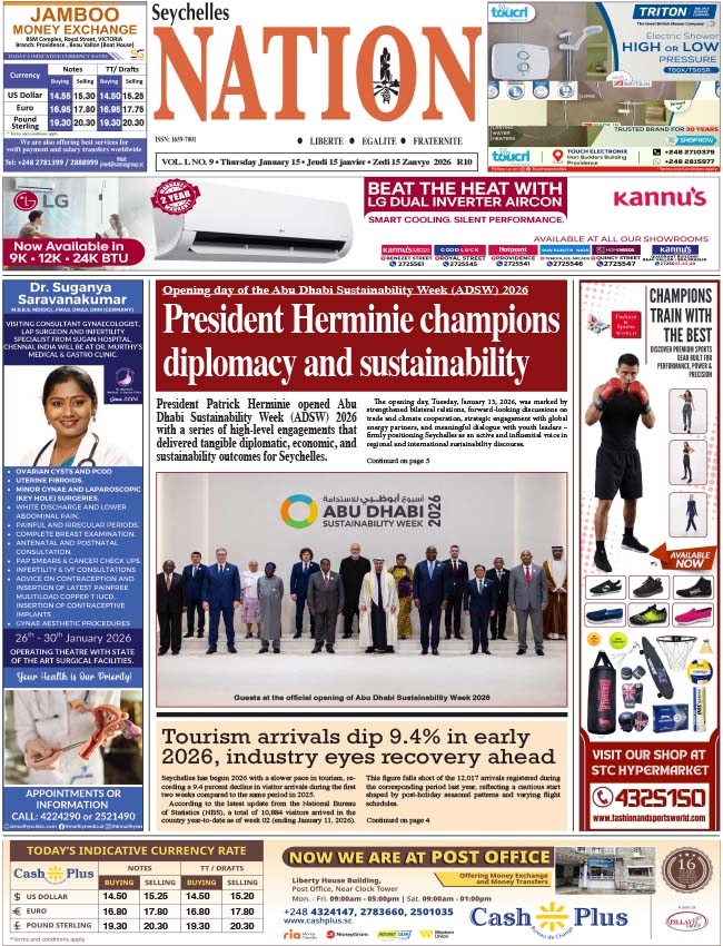 Thursday 15 January, 2026