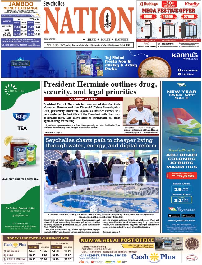 Tuesday 20 January, 2026