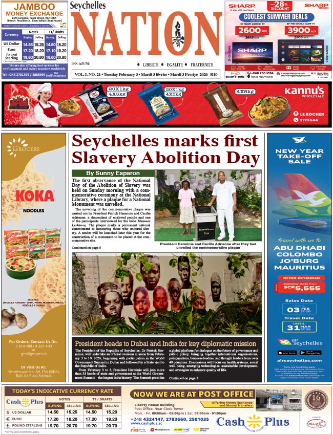 Tuesday 03 February, 2026