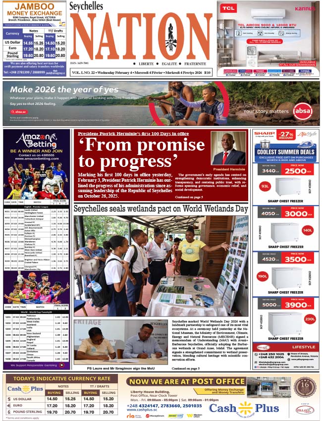 Wednesday 04 February, 2026