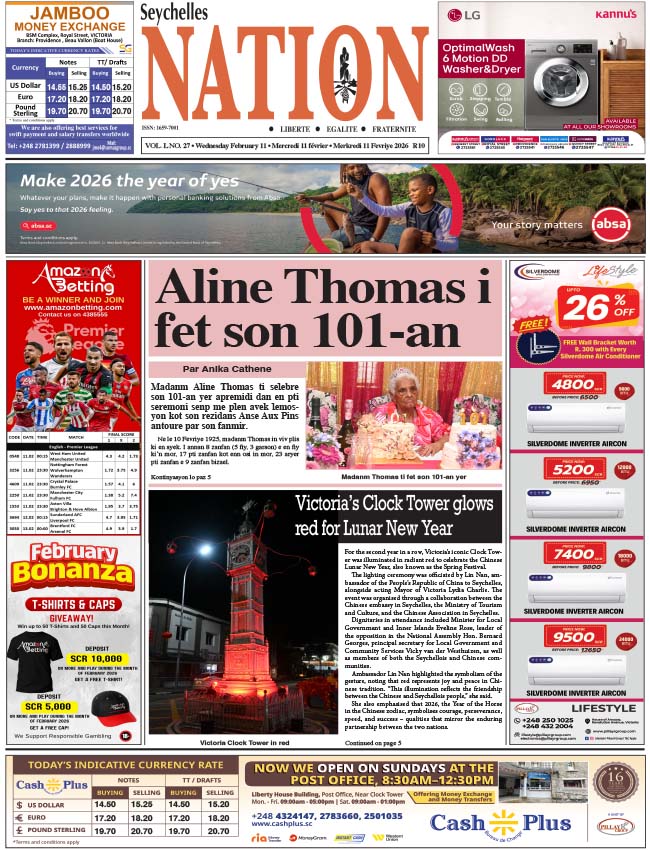 Wednesday 11 February, 2026