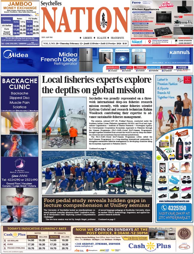 Thursday 12 February, 2026