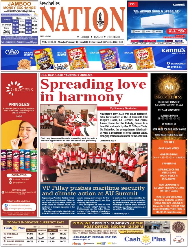 Monday 16 February, 2026