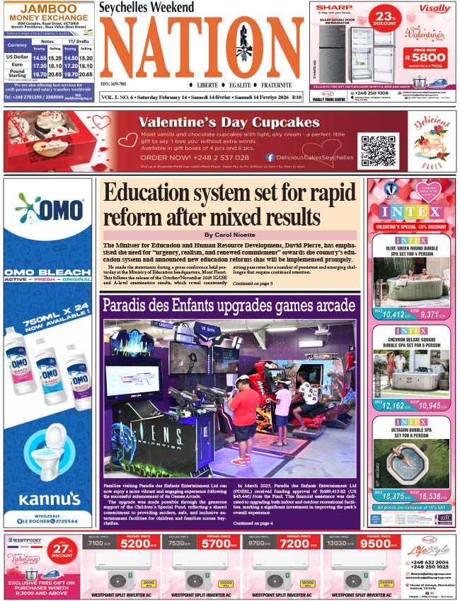 Saturday 14 February, 2026