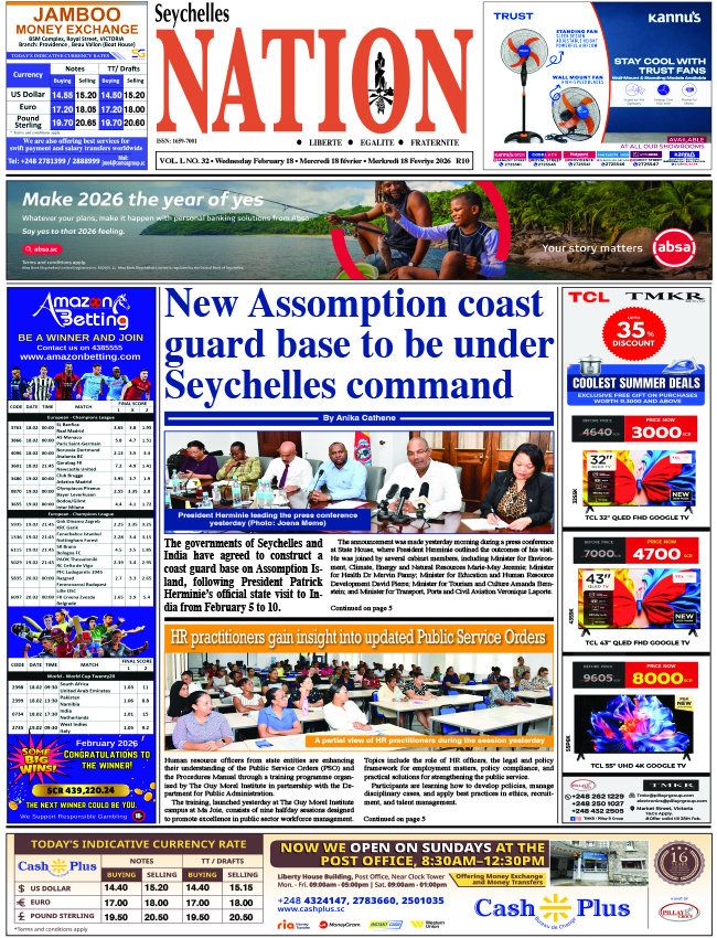 Wednesday 18 February, 2026