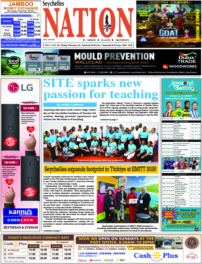 Friday 20 February, 2026