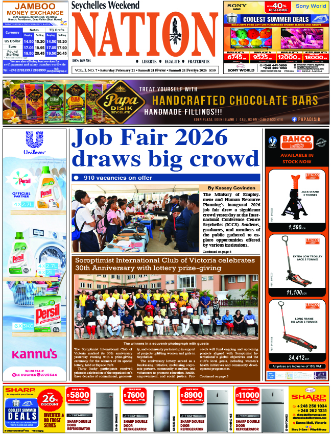 Saturday 21 February, 2026