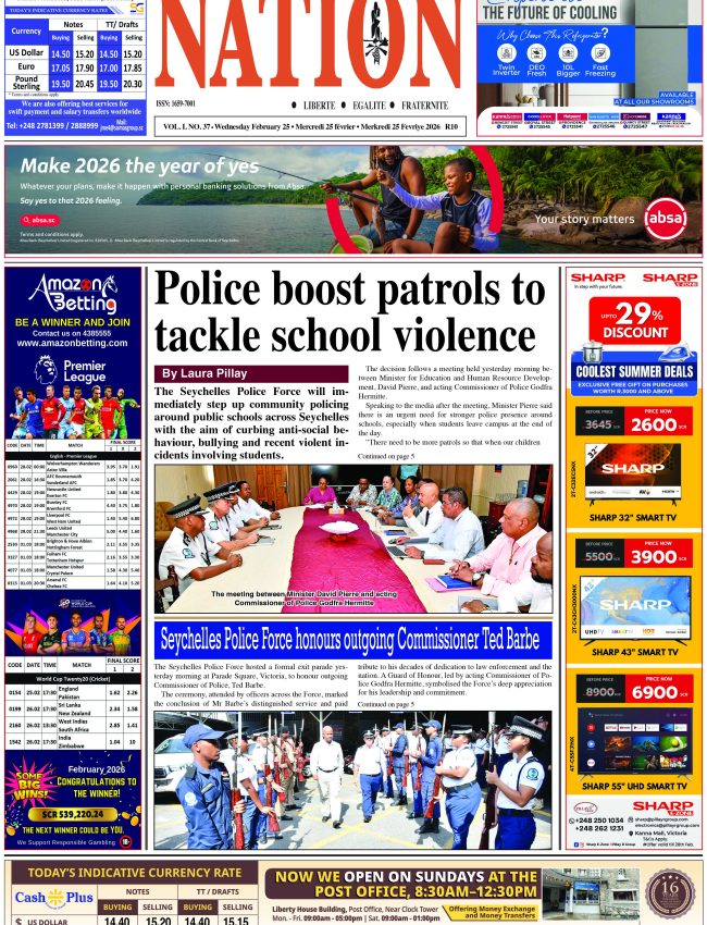 Wednesday 25 February, 2026