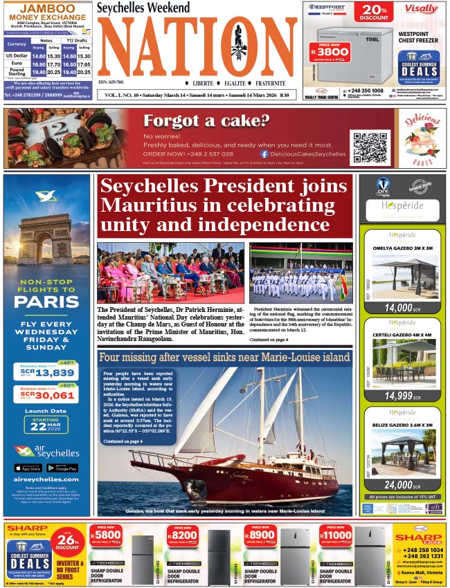 Saturday 14 March, 2026