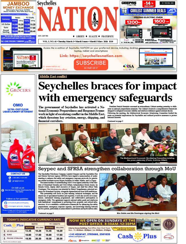 Tuesday 03 March, 2026