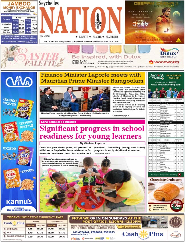 Friday 27 March, 2026