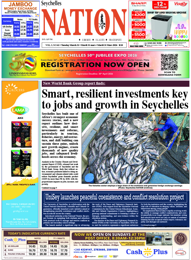 Tuesday 31 March, 2026