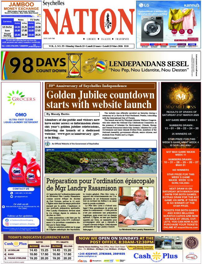 Monday 23 March, 2026