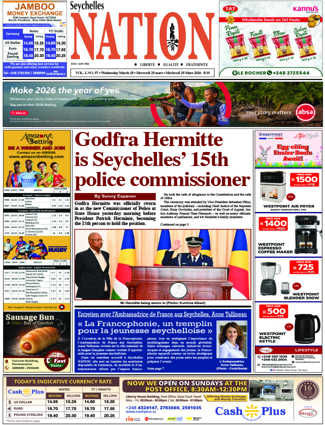 Wednesday 25 March, 2026