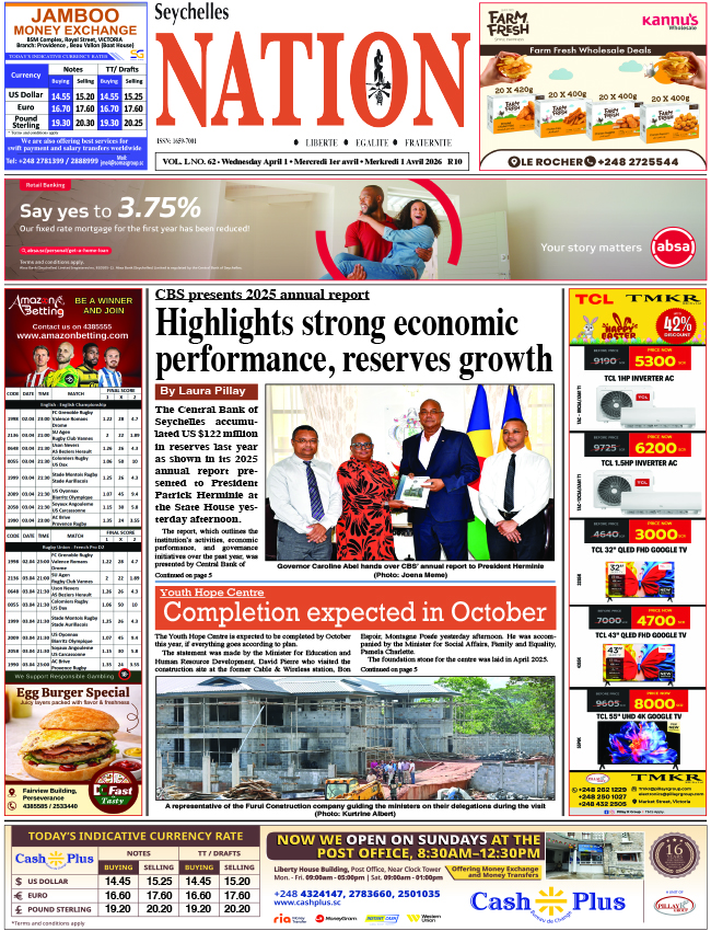 Wednesday 01 April, 2026