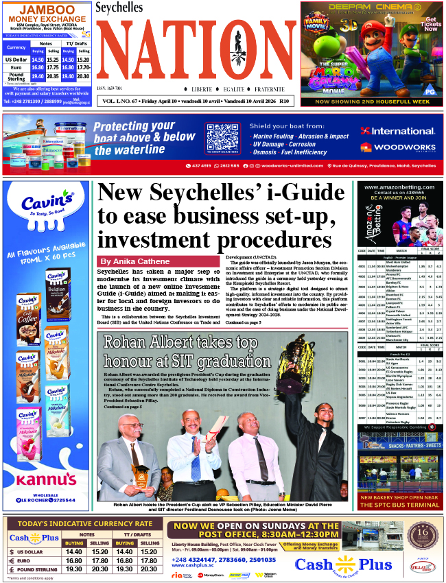 Friday 10 April, 2026