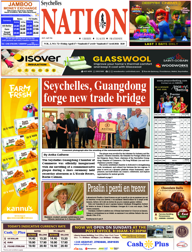 Friday 17 April, 2026