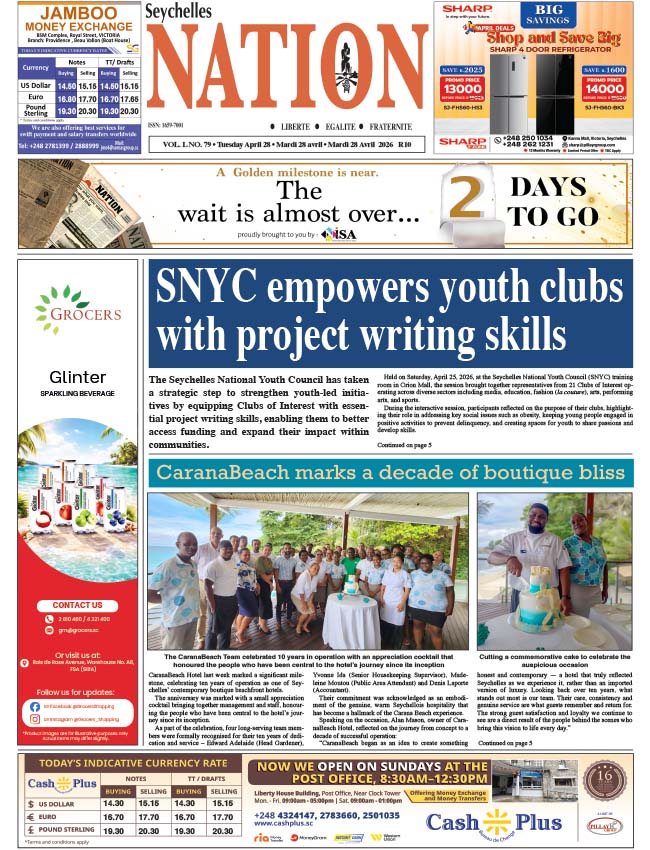 Tuesday 28 April, 2026