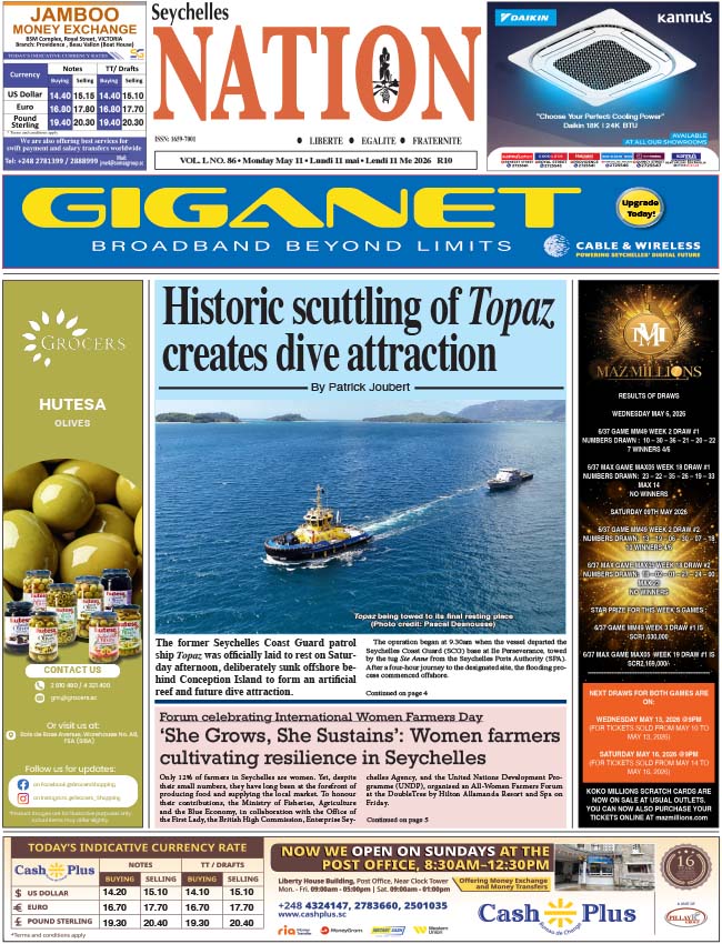 Monday 11 May, 2026