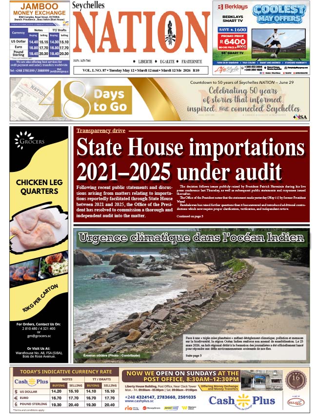 Tuesday 12 May, 2026