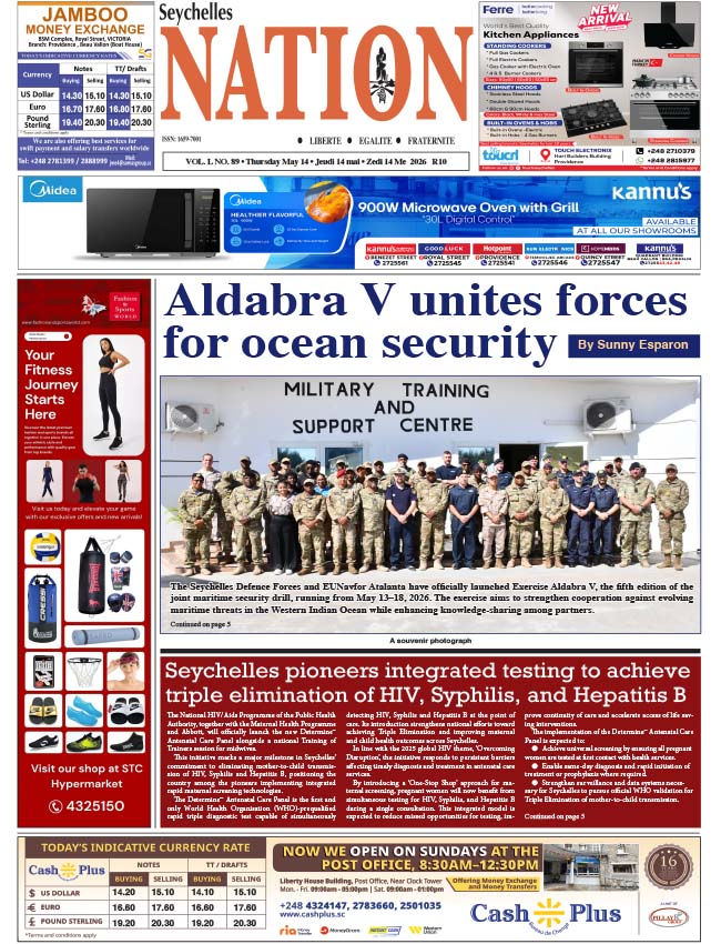 Thursday 14 May, 2026