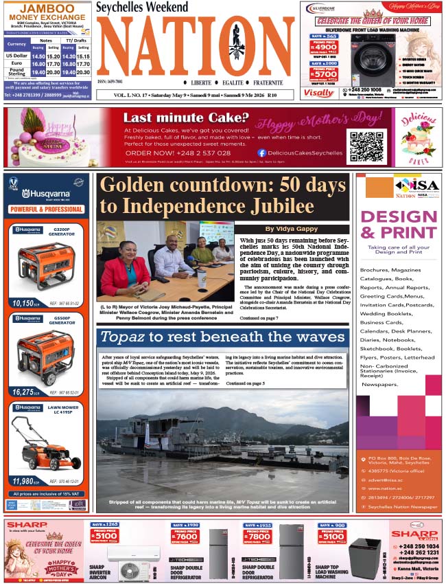 Saturday 09 April, 2026